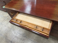 Small Brown Wooden Office Desk
