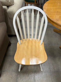 Light Wood and White Dining Set