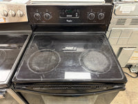 Black Whirlpool 30-inch Electric Range Stove
