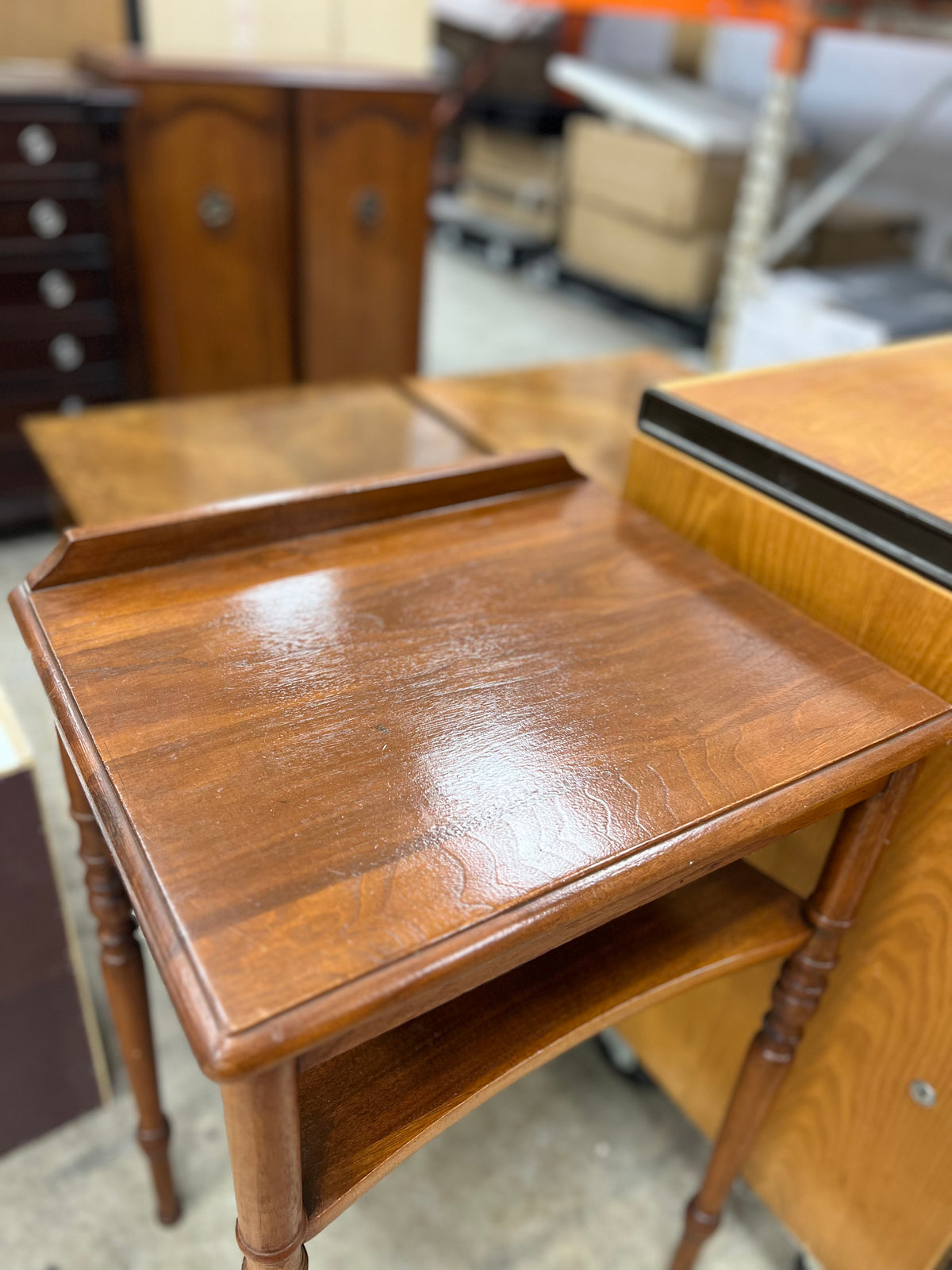 Small Brown Side Table