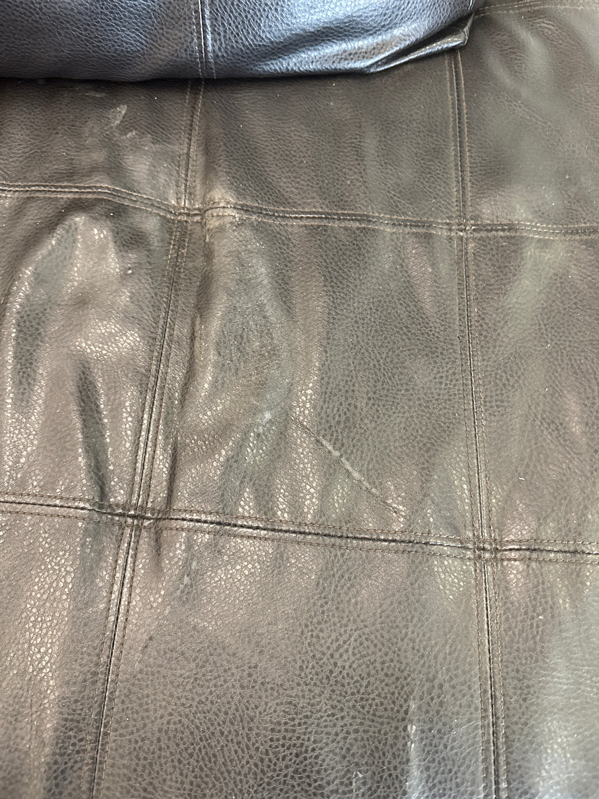 Black Leather Sectional