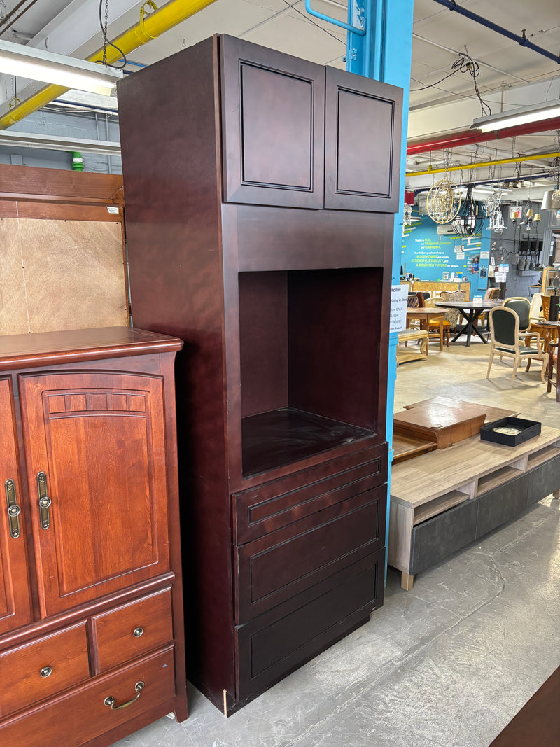 Rockwood Pantry Mahogany Kitchen Cabinet