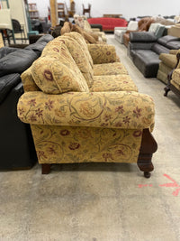 Tan Floral Sofa