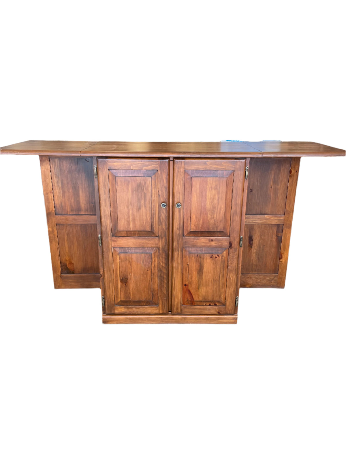 Solid Wood Portable Liquor Cabinet/Bar