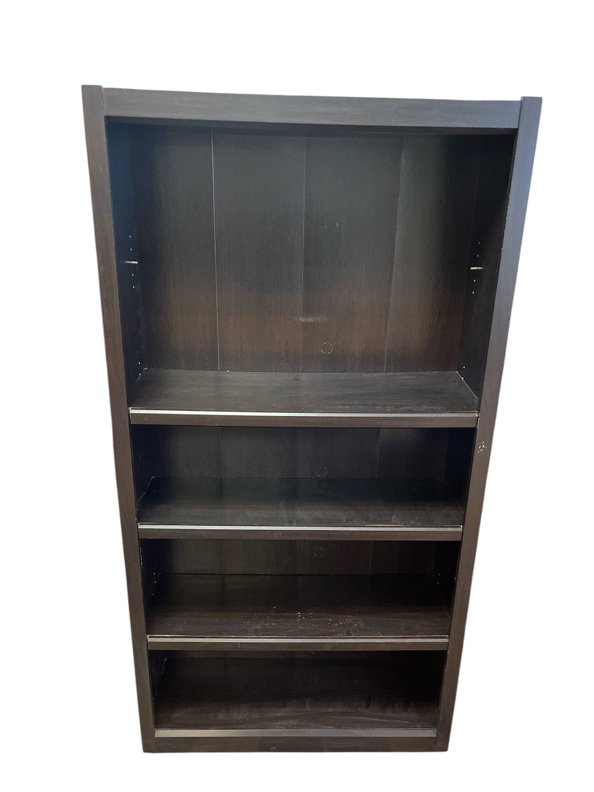 Tall Black Bookcase w/ 4 Shelves