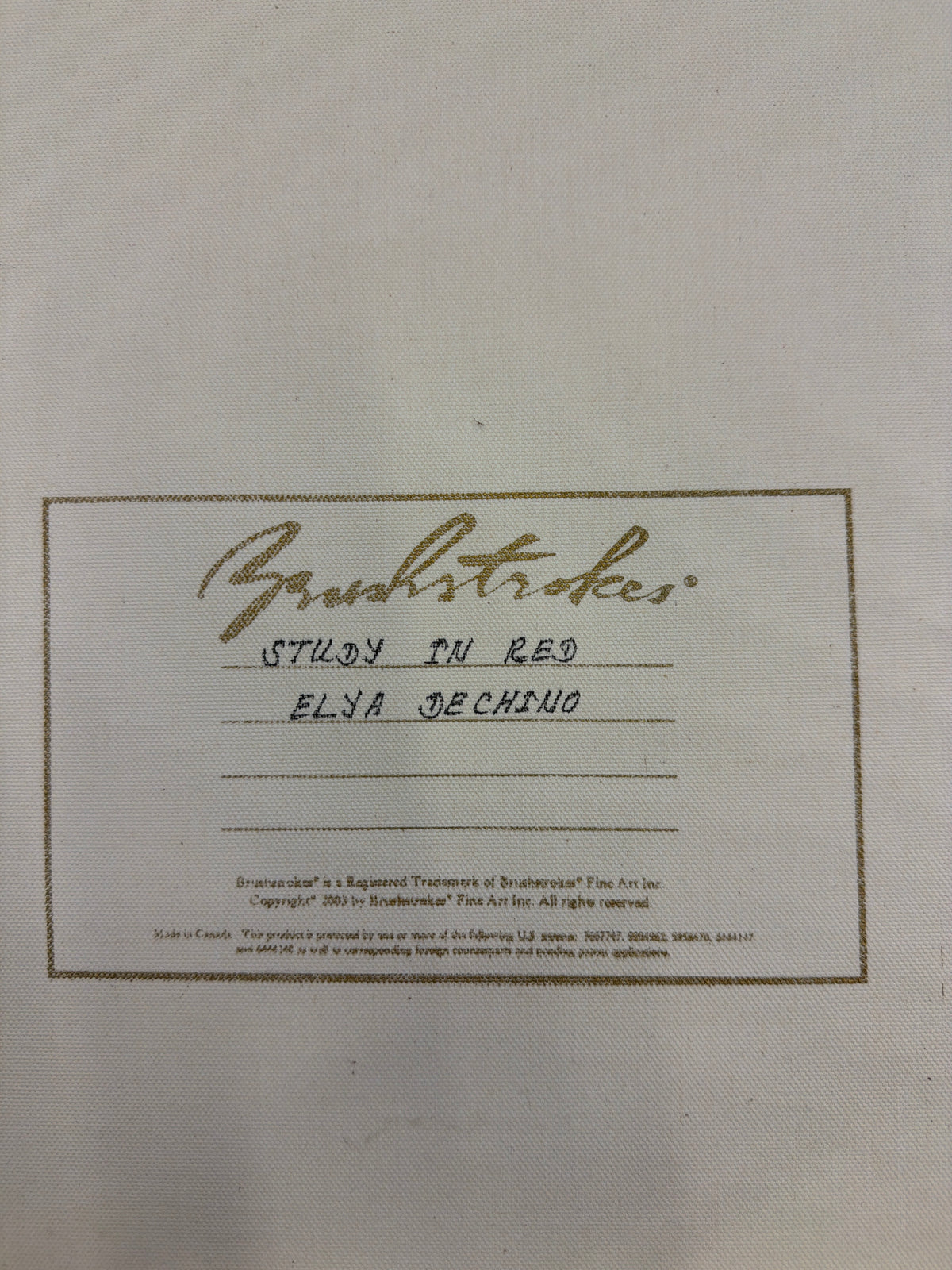 Study in Red Abstract Art by Elya Dechino