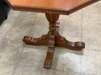 Light Brown Hexagon Shaped Table