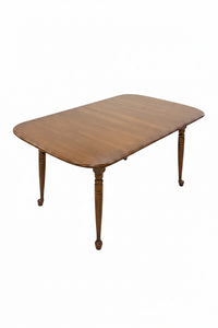 Vintage Dining Table with Six Chairs