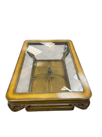 Glass Top Rectangular Coffee Table