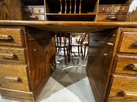 Oak Roll-top Desk