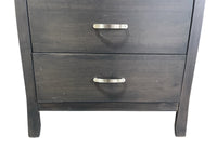 Modern Black 4 Drawer Tall Chest of Drawers