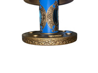 Hudson Pewter Blue Top Carousel Animal Decorative Set
