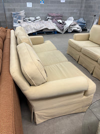 84" W Cream Sofa