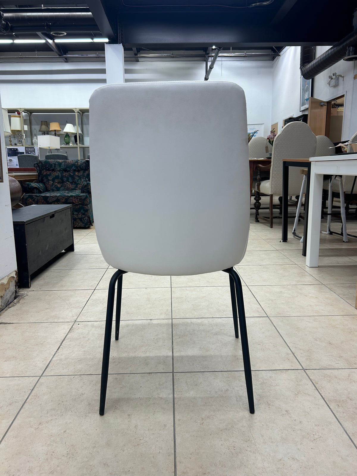 Alitia White Accent Chair