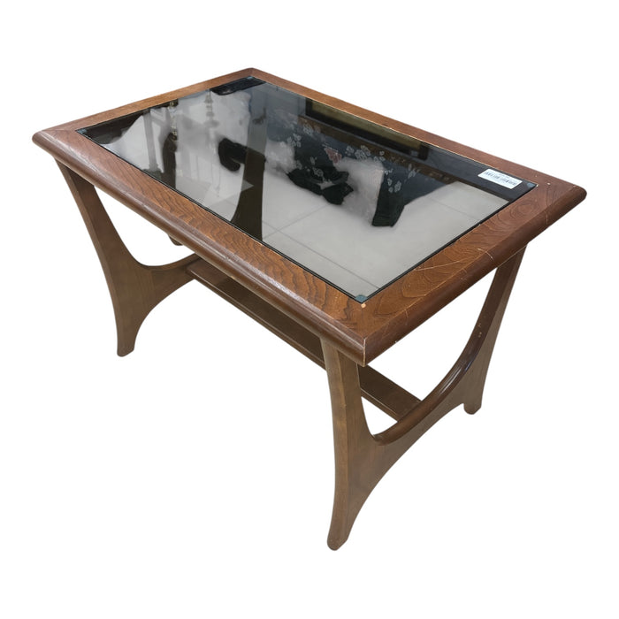 Condo Sized Glass Top Coffee Table