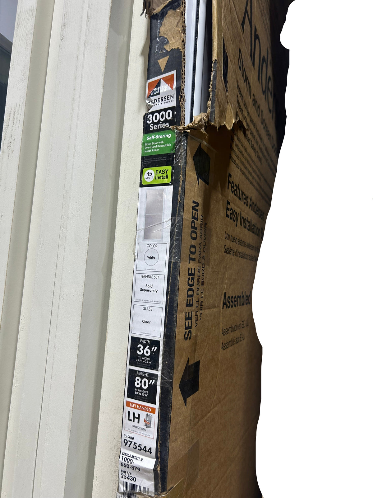 Andersen 36" x 80" Storm Door (Left Handed)