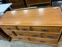 8 Drawer Bronze Handled Dresser