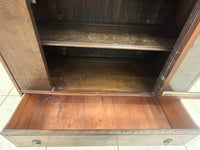 Vintage Blocky Curio Cabinet