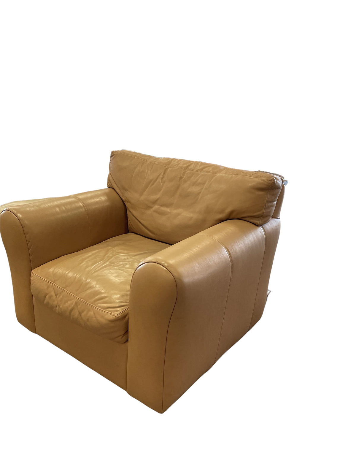 Light Brown Leather Armchair