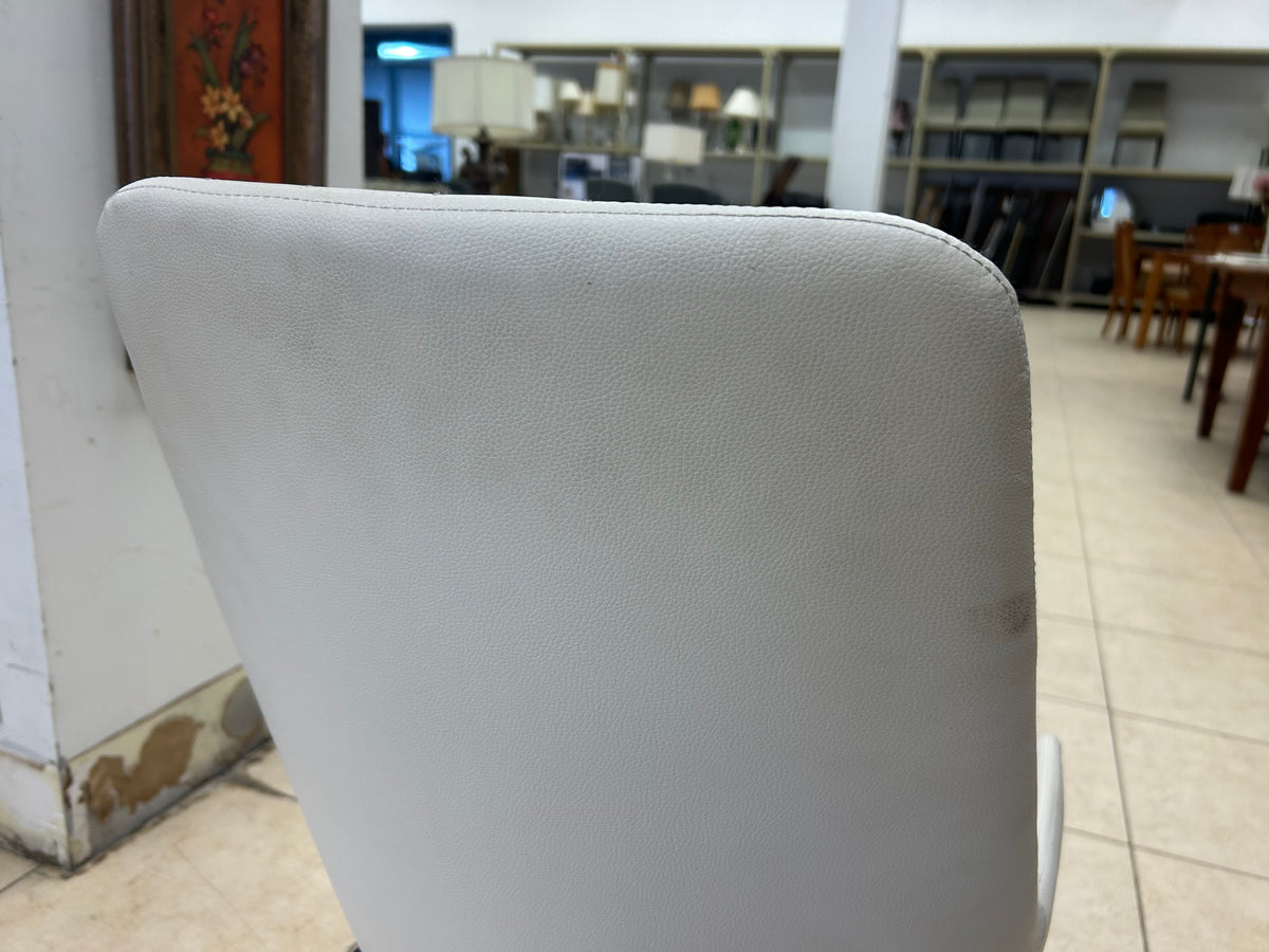 Alitia White Accent Chair