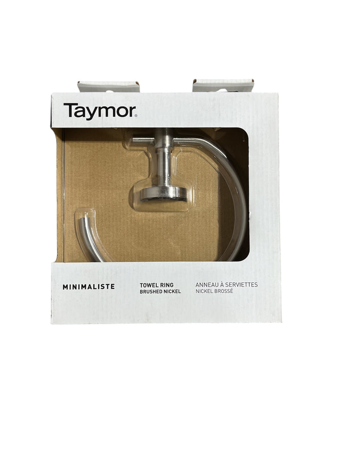 Taymor Minimaliste Towel Ring in Brushed Nickel