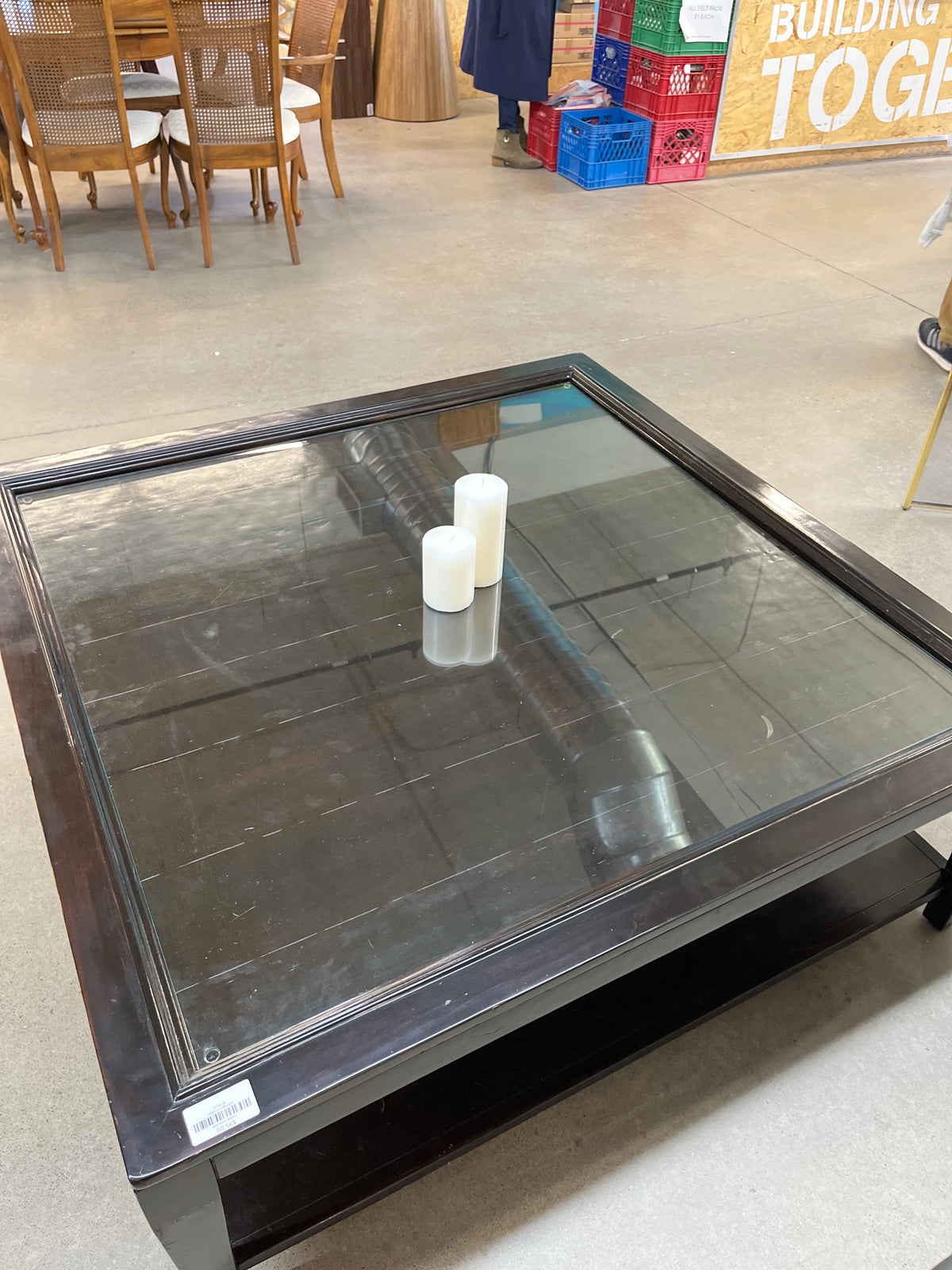 48"W Solid Wood Coffee Table