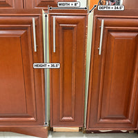 Set of Kitchen Cabinets in Brown