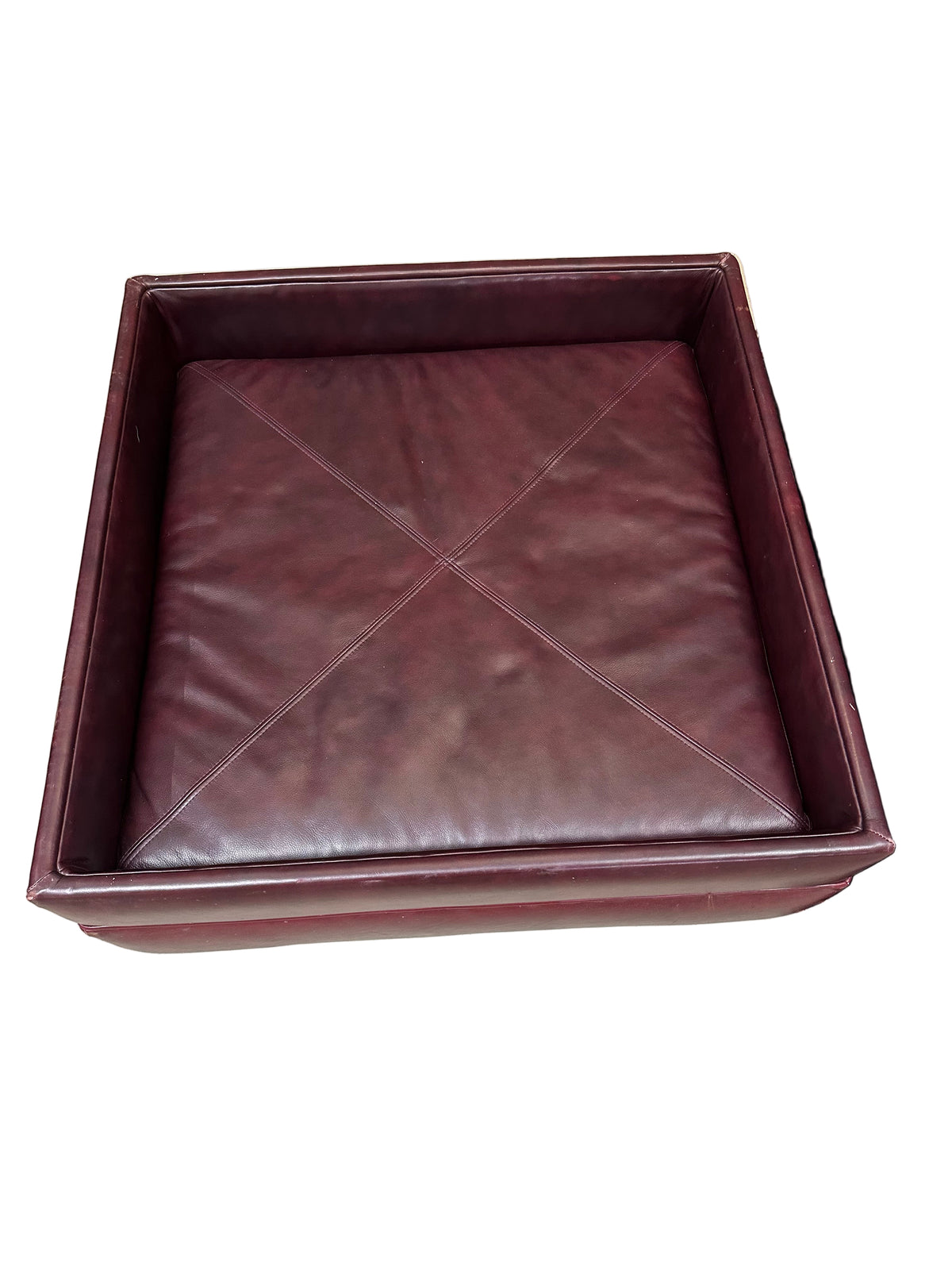 Striking Red Ottoman