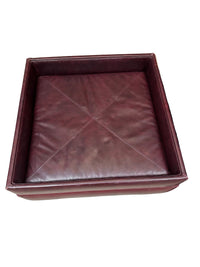 Striking Red Ottoman
