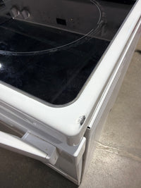 White Whirlpool Electric Glasstop Stove WWES15