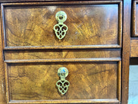 Eleo Desk with Embossed Brown Leather