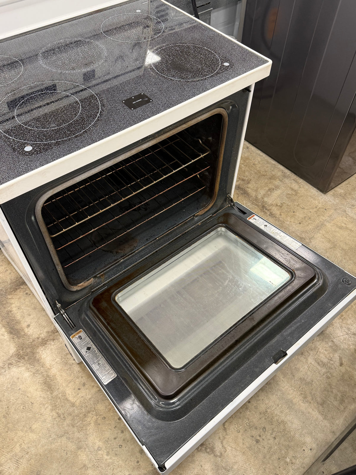 White KitchenAid Electric Range Stove