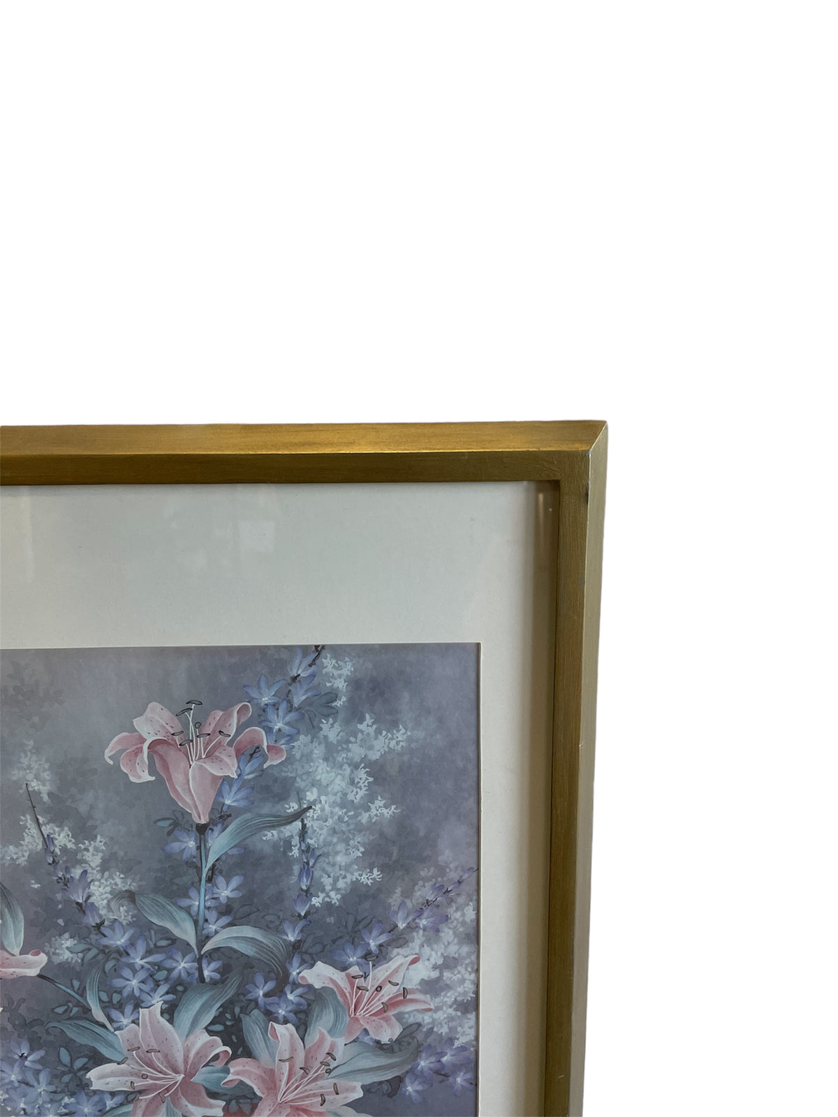 Framed Floral Vase Artwork