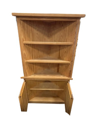 Light Oak Corner Bookcase
