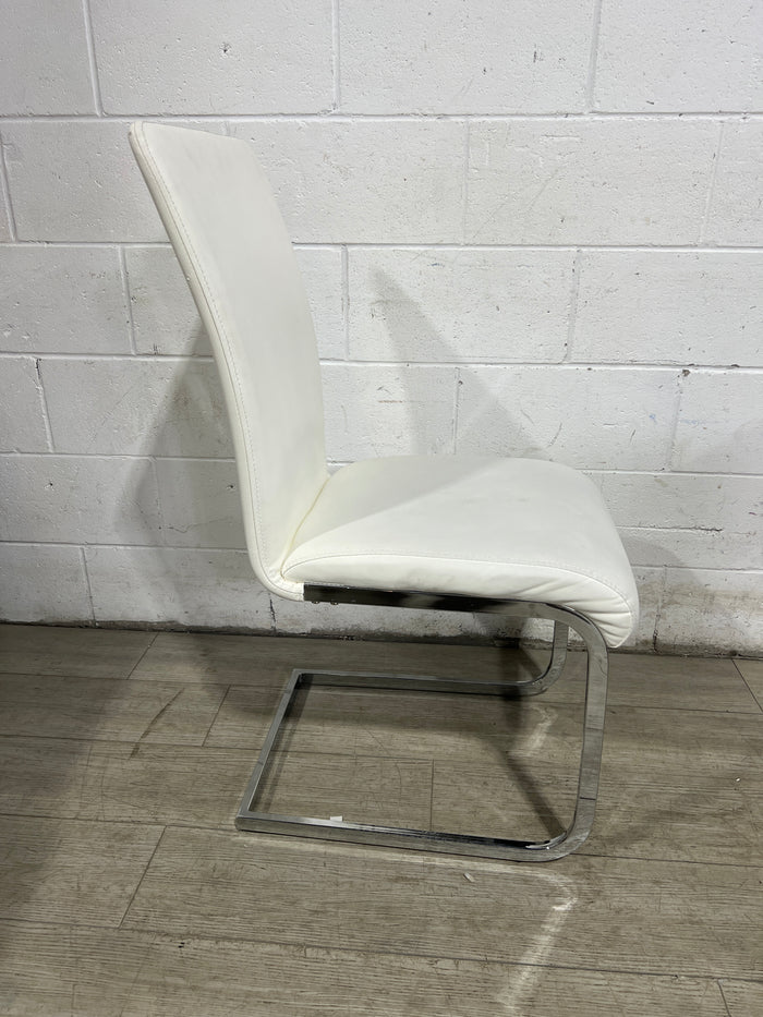 Vinyl Dining Chair White