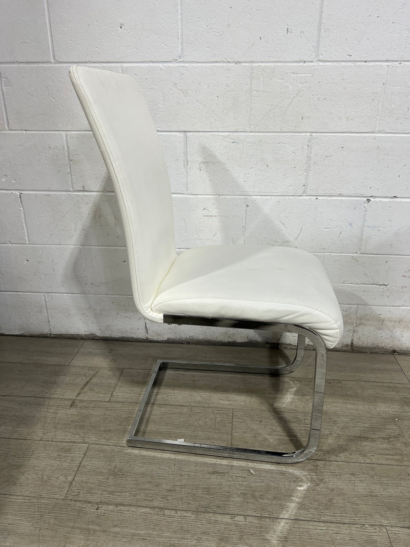 Vinyl Dining Chair White