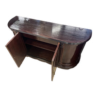 Traditional Carved Wood Sideboard with Double Cabinet Doors