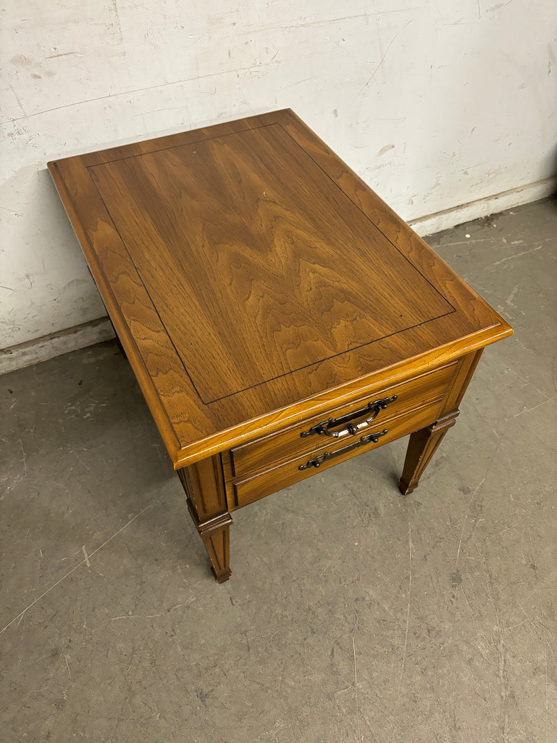 20”W Brown 1 Drawer Nightstand