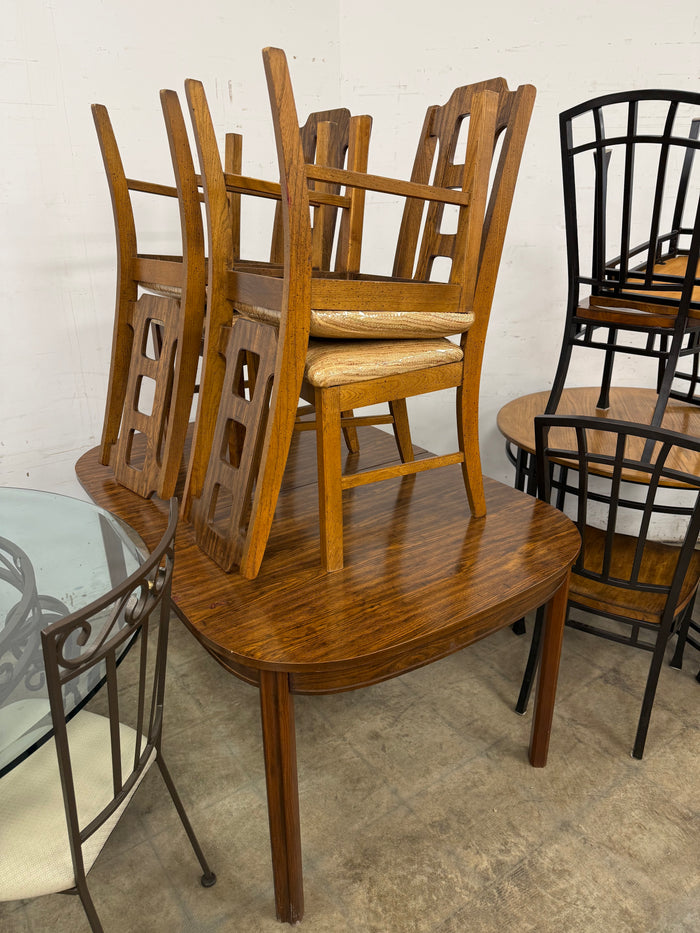 Coffee Brown Dining Table Set