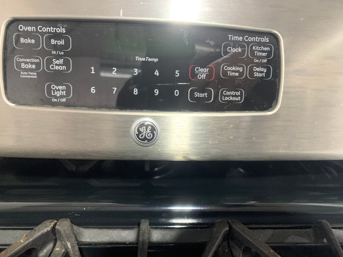 Freestanding GE Stainless Gas Range W/5-Burner Cooktop