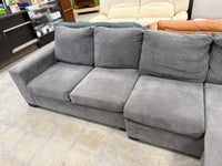 Light Grey L-Shaped Sectional Sofa