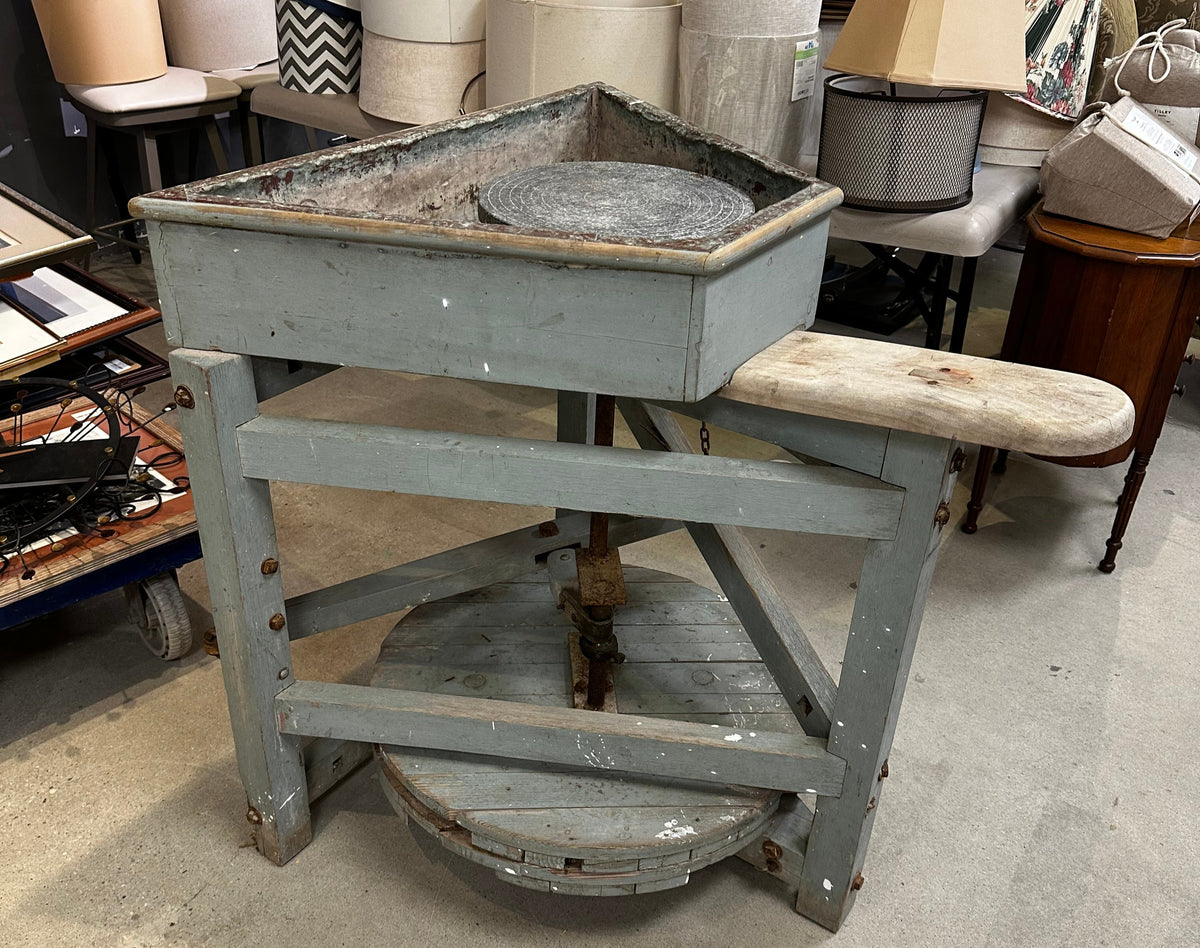 Leach Treadle Wheel (Antique Potter's Wheel)
