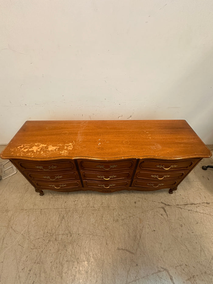 9 Drawer solid wooden dresser