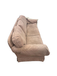 Dusty Rose Patterned 3-Seater Sofa