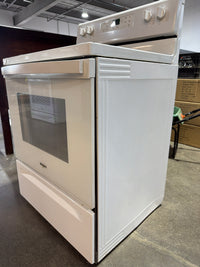 White Whirlpool Electric Glasstop Stove WWES15