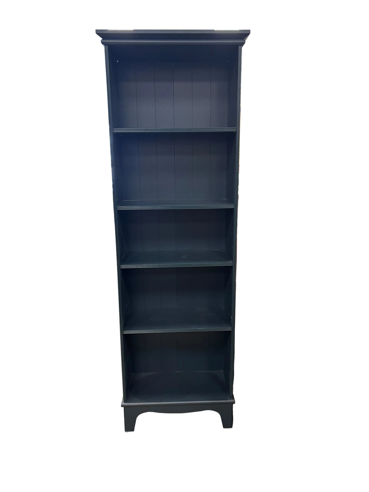 Tall Dark Blue-Green Bookshelf