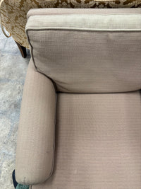 Tan Upholstered Club Chair