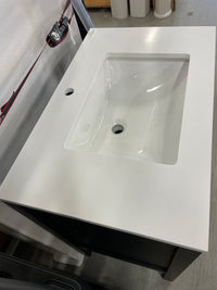30"W x 19"D Vistara Freestanding Black Bathroom Vanity