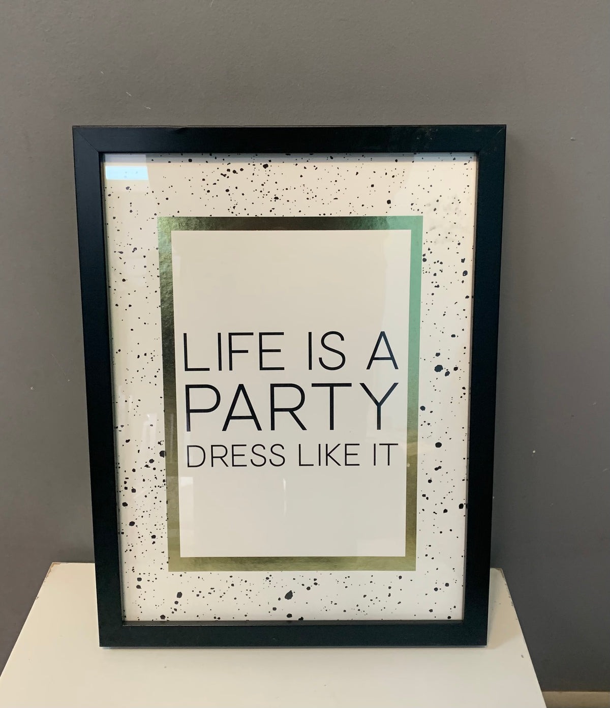 Motivational Print in Black Frame