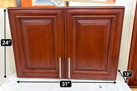 Set of Kitchen Cabinets in Brown